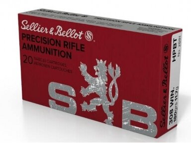 SELLIER&BELLOT ŠOVINYS 308Win HPBT 180gr. 11,7g OTM