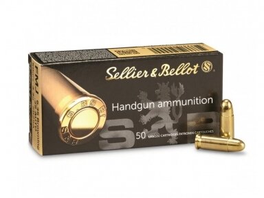 SELLIER&BELLOT ŠOVINYS 6.35MM Brown 25ACP FMJ 50GR. 3,3G.