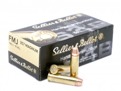 SELLIER&BELLOT ŠOVINYS 357 Magnum FMJ 158gr. 10,25g