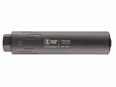 SILENT STEEL GARSO SLOPINTUVAS STREAMER 5.56 ARMOR BLK