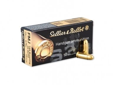 ŠOVINYS S&B 7.65MM BROWNING 32ACP 73GR 4.75G