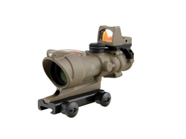 TRIJICON ACOG OPTINIS TAIKIKLIS 4X32 BAC 223/5.56 FDE + RMR 3.25MOA FDE